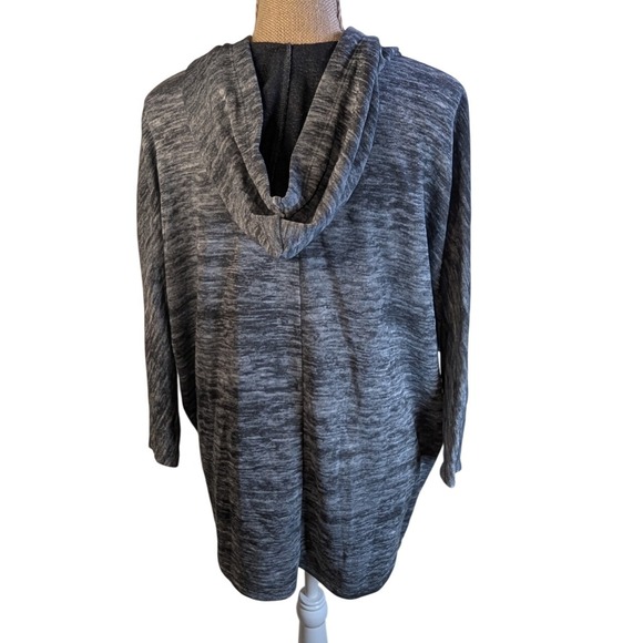 Juicy Couture Gray Heathered Sequin Zip Up Hoodie Jacket Women's Medium - Picture 4 of 7